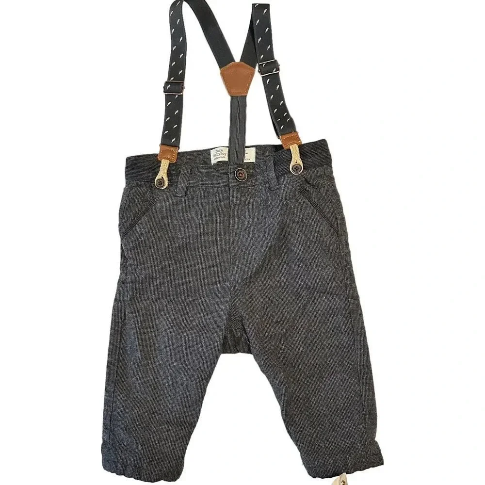 Baby Boy 6 Piece‎ Bundle of Clothing 6-12 Months Pajamas Overalls